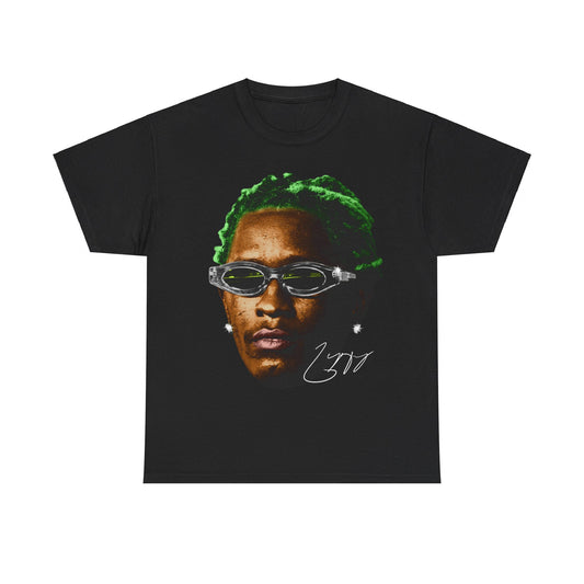 Thugger Green Head Black Tee